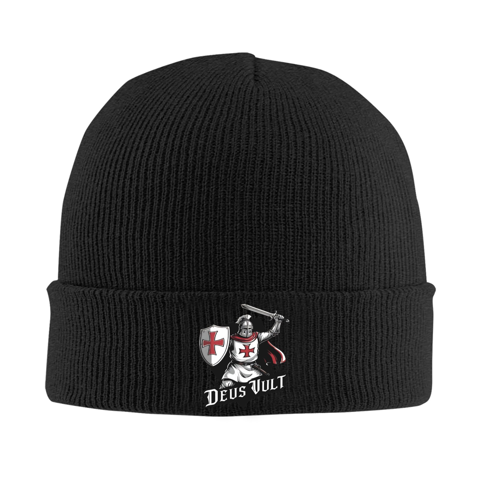 Beanie Cuffed Knit - Deus Vult - 템플러 나이트 리브