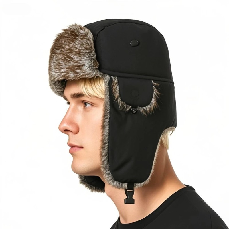 겨울 러시아 우샨카 모자 남성용 밀리터리 스타일 파일럿 - Winter Trapper Hat 리뷰 및 가격