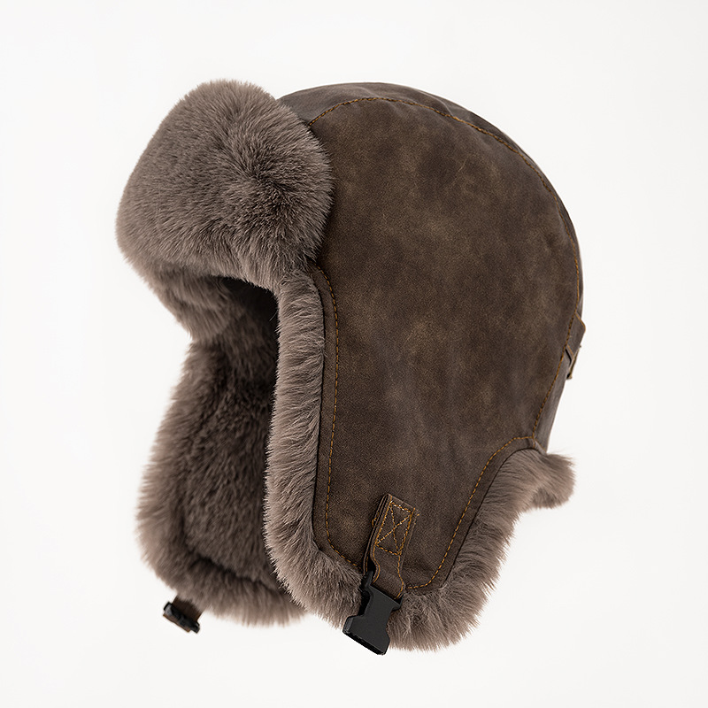 남성용 겨울 레트로 가죽 모자 트래퍼 에비에이터 트루퍼 - Winter Trapper Hat 리뷰 및 가격