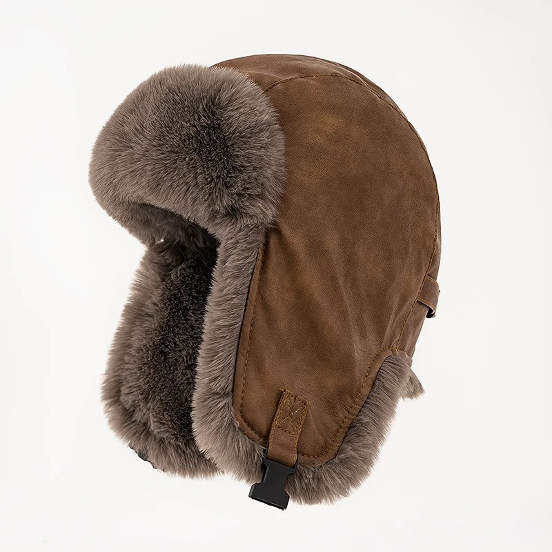 남성용 겨울 레트로 가죽 모자 트래퍼 에비에이터 트루퍼 - Winter Trapper Hat 리뷰 및 가격