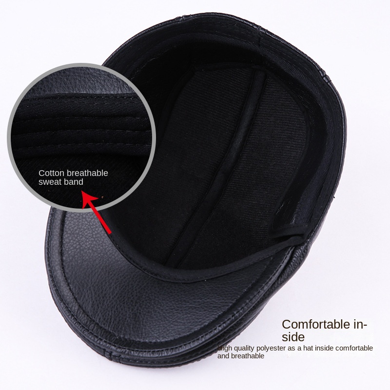 남성용 진짜 소가죽 베레모 모자, 하이 퀄리티 패션,  - Baseball Cap Structured 리뷰 및 가격