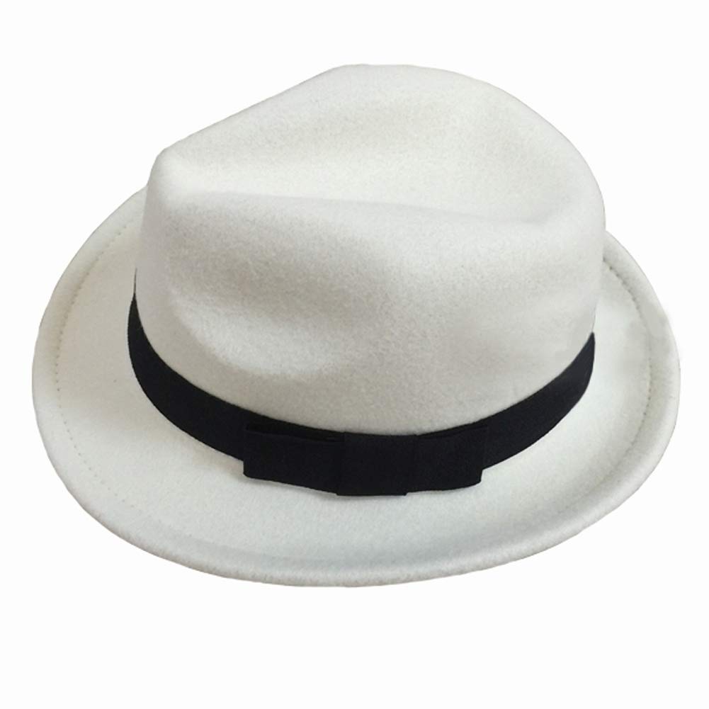 어린이용 마이클 잭슨 모자 - 페도라 - 흰색 부드러운 - Fedora Hat Wool 리뷰 및 가격